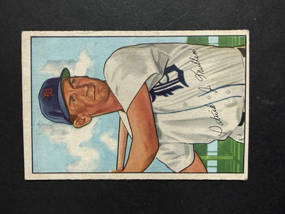 1952 Bowman Baseball 2 Card Lot Pat Mullin  Tigers #183 Ken Heintzelman # 148 Ex
