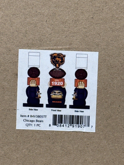 Chicago Bears NFL Tiki Totem Lawn Garden Statue All Weather Figure Licensed