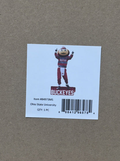 Ohio State University Garden Mascot Statue 12" Football Figurine Brutus Buckeyes