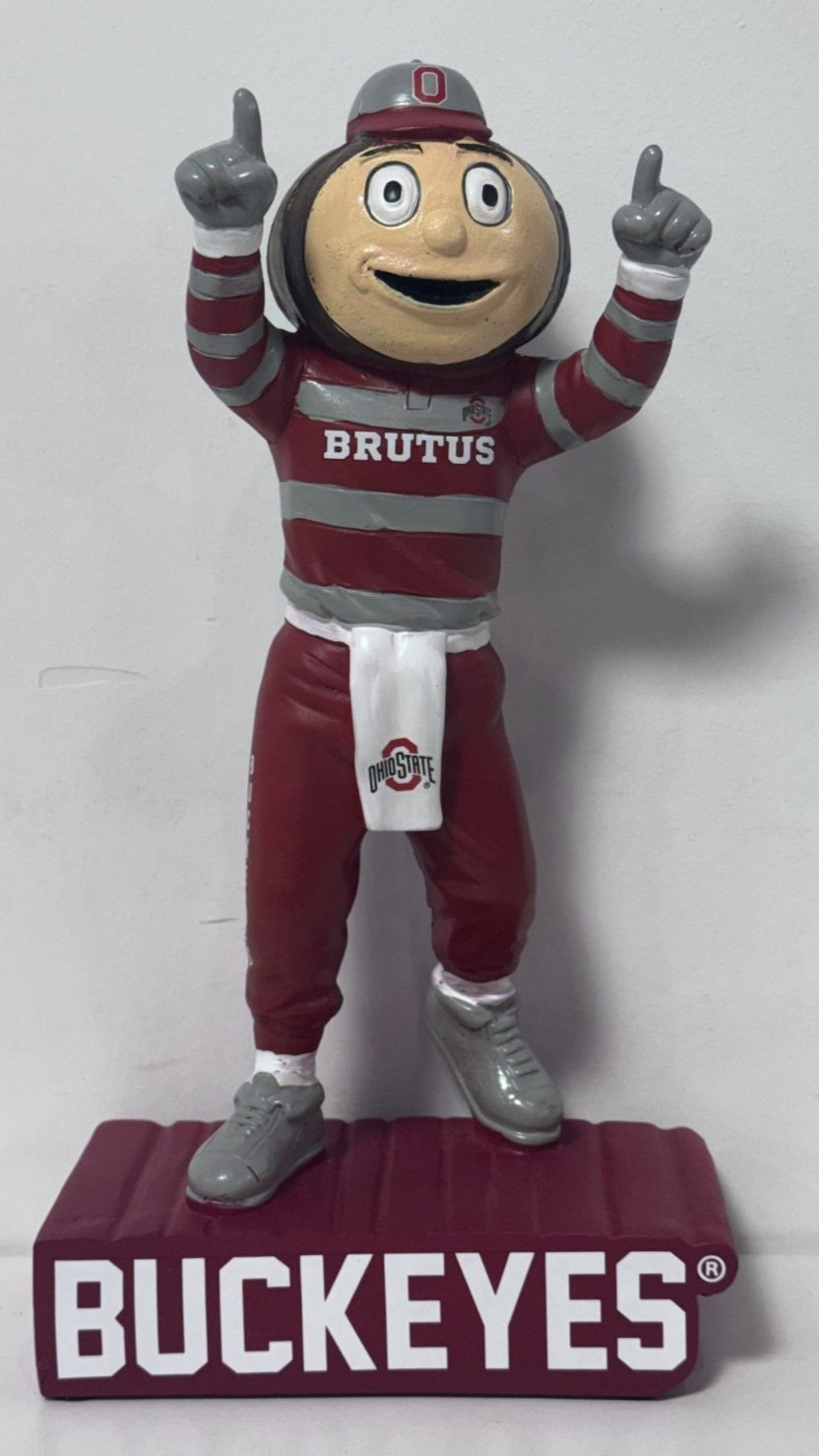 Ohio State University Garden Mascot Statue 12" Football Figurine Brutus Buckeyes
