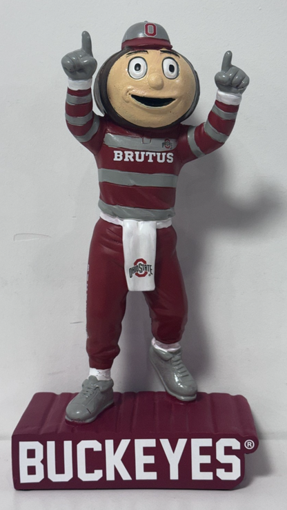 Ohio State University Garden Mascot Statue 12" Football Figurine Brutus Buckeyes