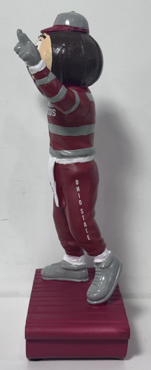 Ohio State University Garden Mascot Statue 12" Football Figurine Brutus Buckeyes