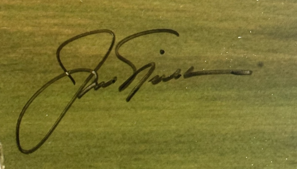 Jack Nicklaus Signed 16x20 2005 British Open Photo Framed W/Plaque Auto MM COA