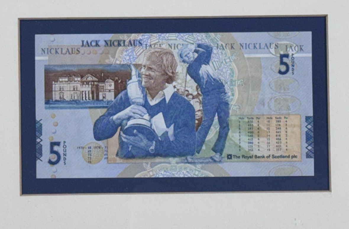 Jack Nicklaus Signed 16x20 2005 British Open Photo Framed W/Plaque Auto MM COA