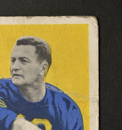 1948 Leaf  Sid Luckman #1 Yellow Background Rc Chicago Bears HOF