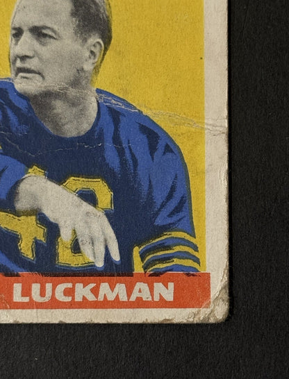 1948 Leaf  Sid Luckman #1 Yellow Background Rc Chicago Bears HOF