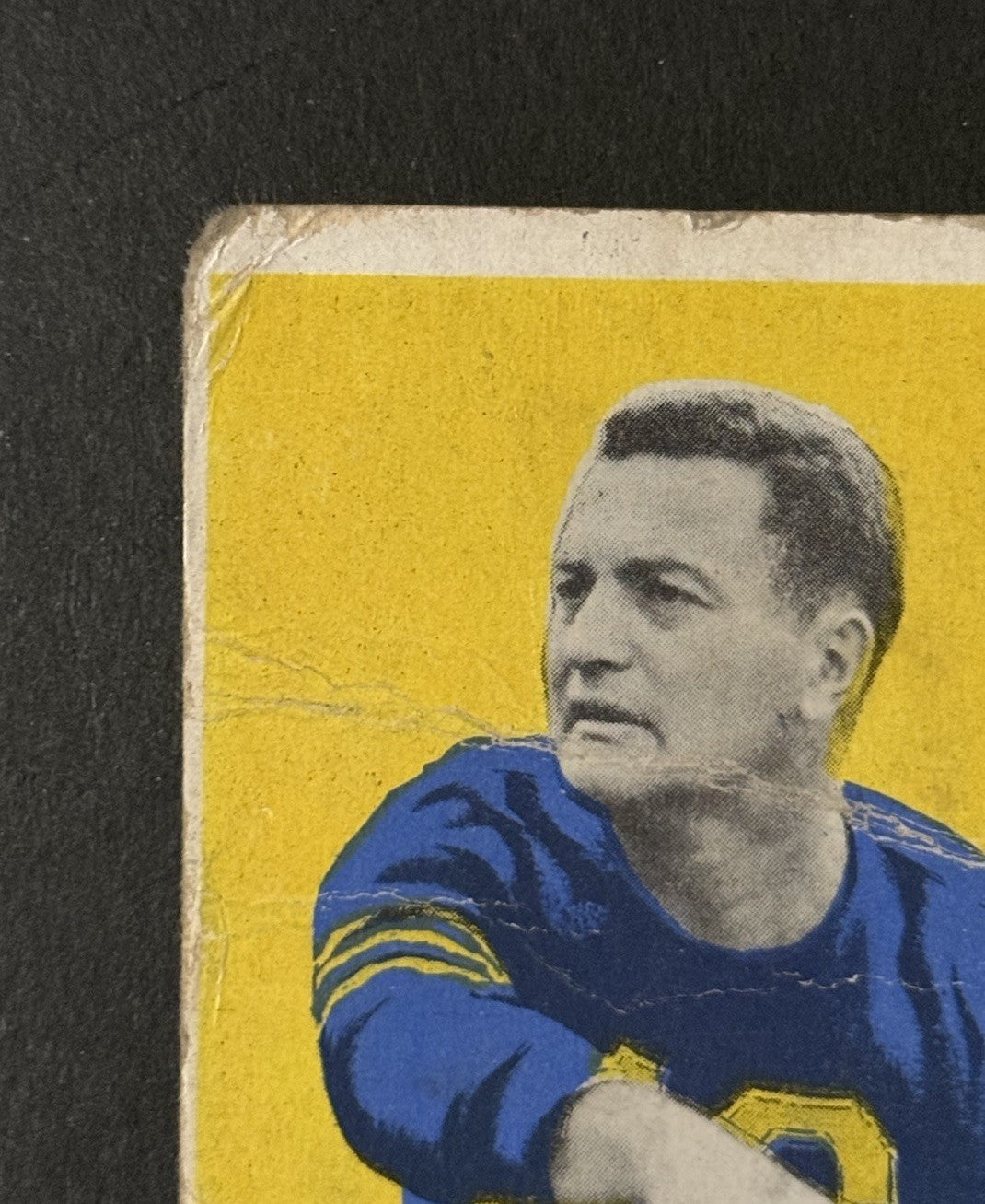 1948 Leaf  Sid Luckman #1 Yellow Background Rc Chicago Bears HOF