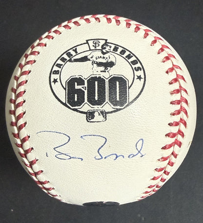 Barry Bonds Autographed Baseballl 600 Home Runs 119/600 With COA