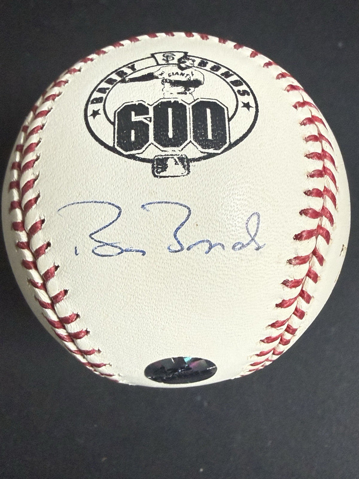 Barry Bonds Autographed Baseballl 600 Home Runs 119/600 With COA