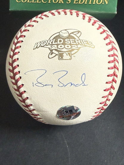 BARRY BONDS SIGNED 2002 Official WORLD SERIES BASEBALL Auto Bonds Authentic Coa
