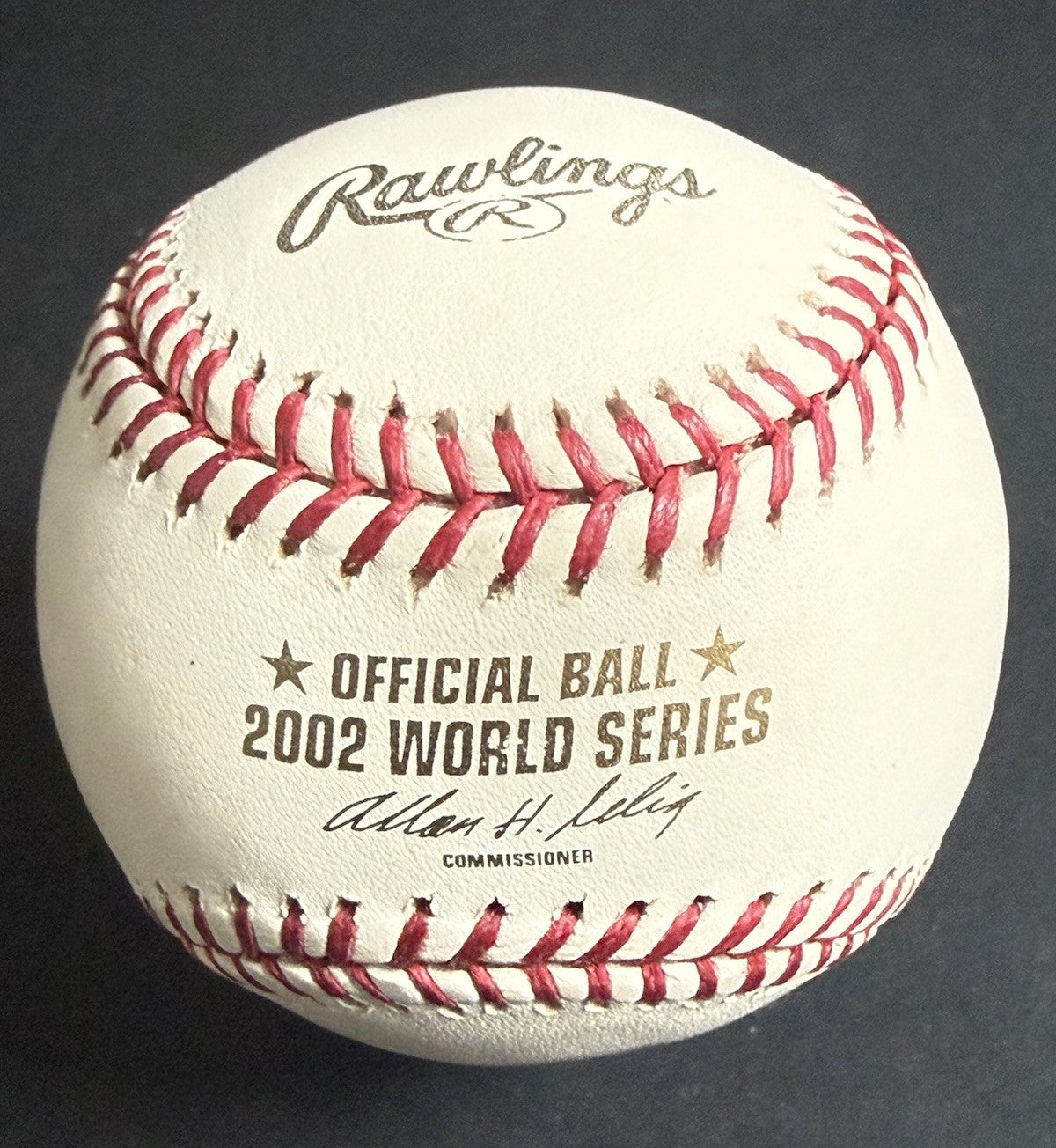 BARRY BONDS SIGNED 2002 Official WORLD SERIES BASEBALL Auto Bonds Authentic Coa