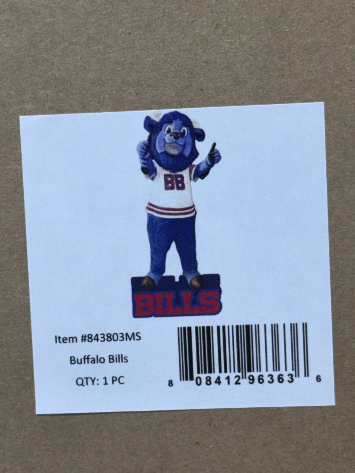 Buffalo Bills Garden Mascot Statue 12" NFL Football Figurine New Josh Allen NIB