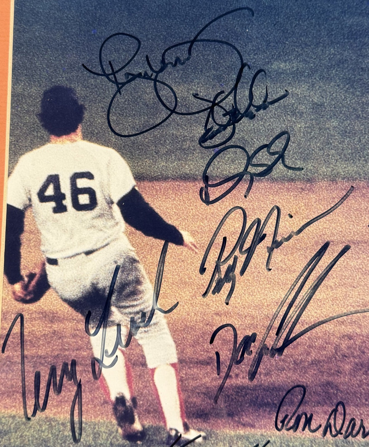 1986 Mets Team Signed 16x20 Photo Framed 29 Auto Gary Carter HOF Mlb Steiner Coa