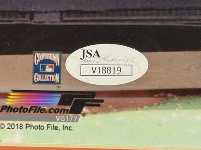 Lenny Dykstra Doc Gooden Strawberry Signed 11x14 Mets Photo Framed Auto JSA COA