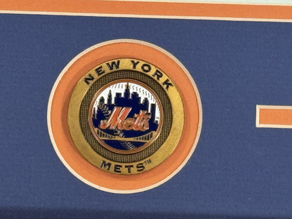 Lenny Dykstra Doc Gooden Strawberry Signed 11x14 Mets Photo Framed Auto JSA COA