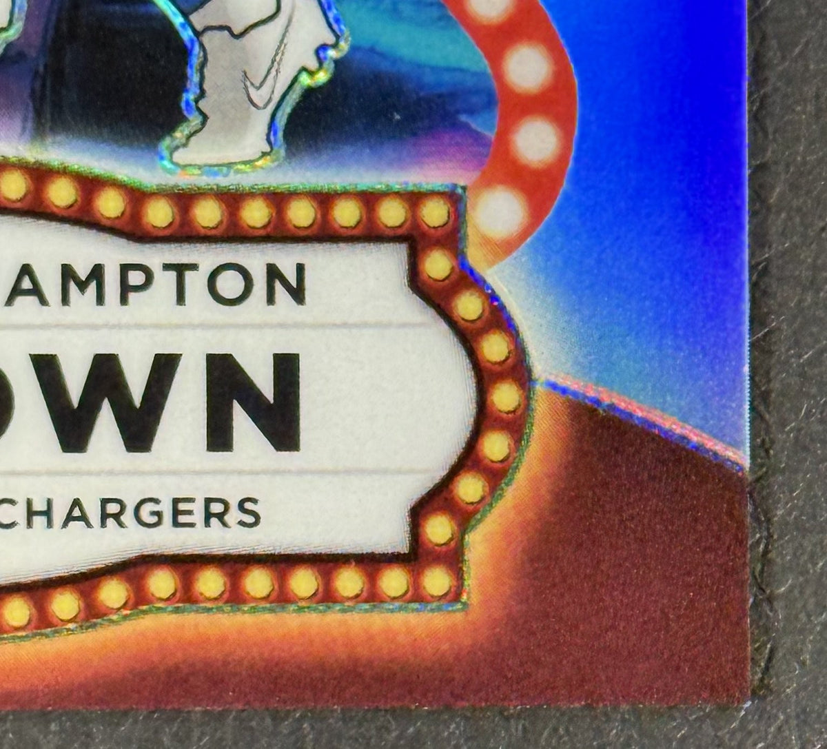 Mint 2025 Panini Optic Omarion Hampton Uptown #16 Rookie LA Chargers Magnet Case