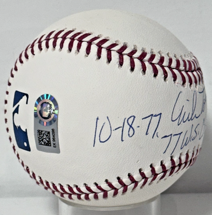 Mike Torrez Signed Official Baseball 77 WS Champs Clincher Yankees Auto Steiner