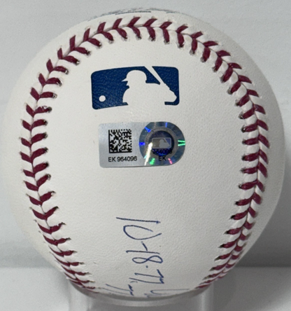 Mike Torrez Signed Official Baseball 77 WS Champs Clincher Yankees Auto Steiner