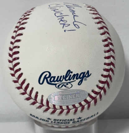 Mike Torrez Signed Official Baseball 77 WS Champs Clincher Yankees Auto Steiner