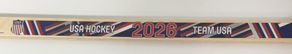 Connor Hellebuyck Signed Team USA 2026 Olympics Mini Stick Auto Fanatics Jets