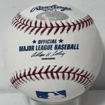 Cecil Fielder Signed Official Baseball RBI Champ Me and Babe Auto Steiner COA