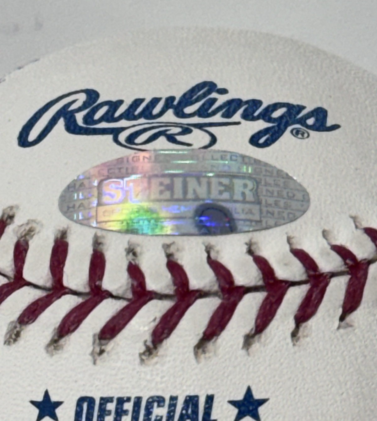Cecil Fielder Signed Official Baseball RBI Champ Me and Babe Auto Steiner COA