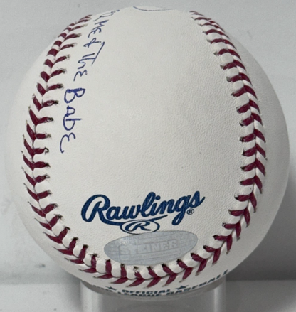 Cecil Fielder Signed Official Baseball RBI Champ Me and Babe Auto Steiner COA