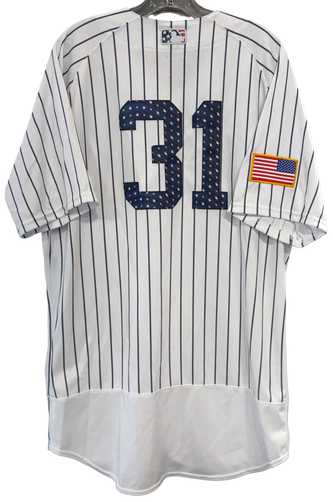 NY Yankees #31 Game Used July 4th Jersey MLB Fanatics Hicks / Cam Schlittler Now