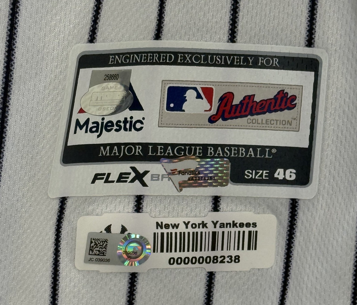 NY Yankees #31 Game Used July 4th Jersey MLB Fanatics Hicks / Cam Schlittler Now