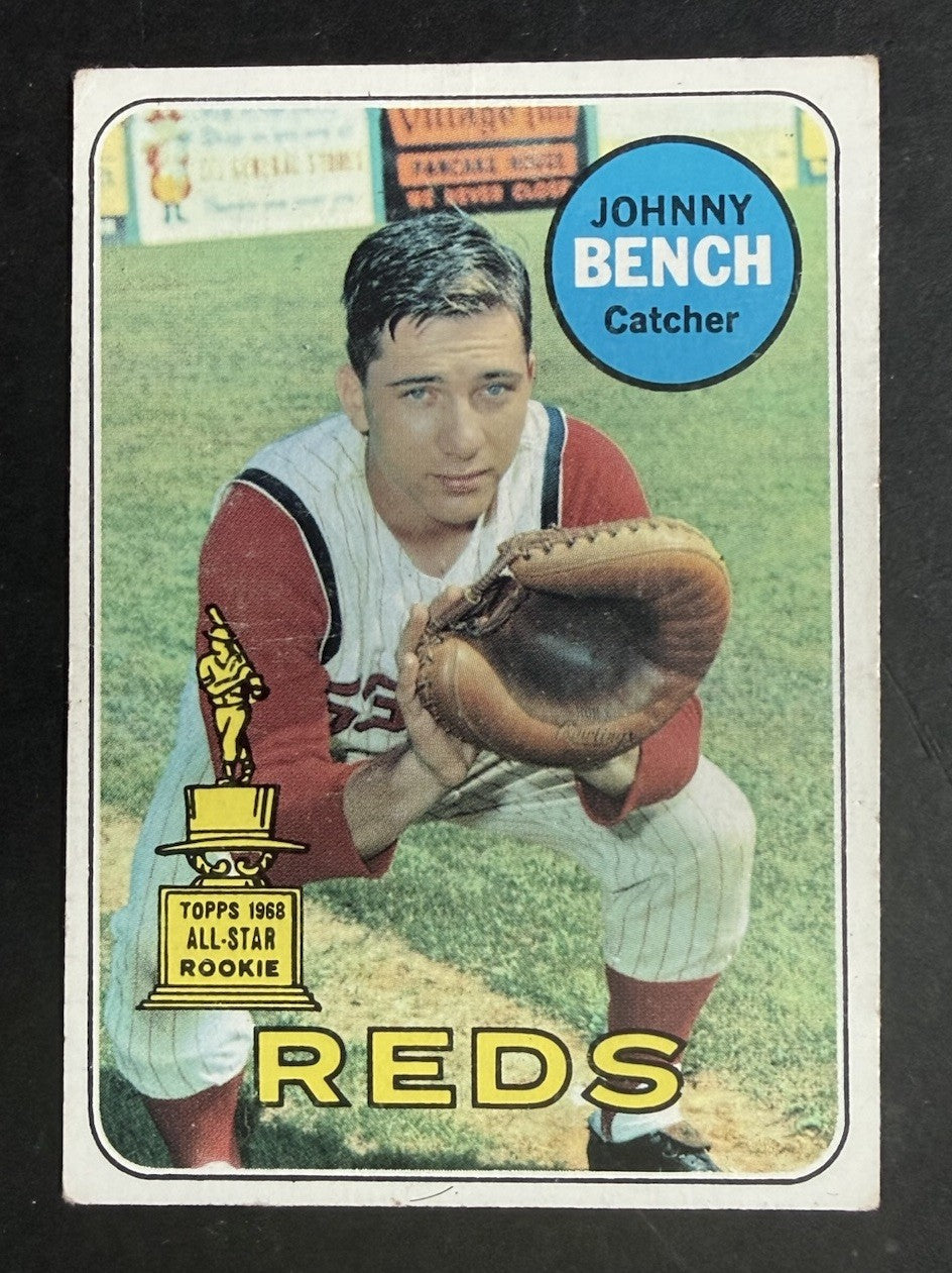 1969 Topps #95 Johnny Bench Rookie Trophy VG - Ex HOF Cincinnati Reds