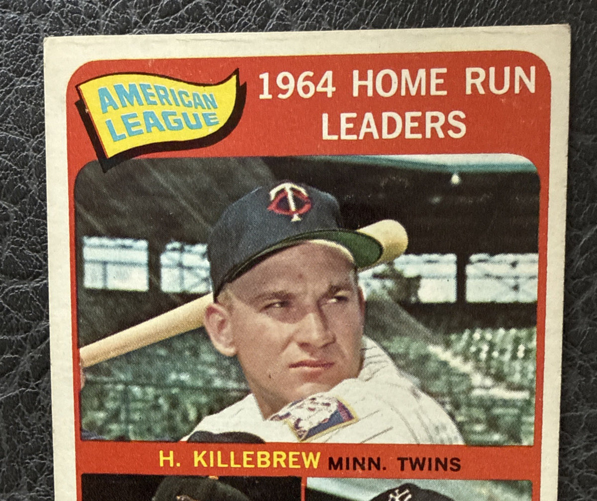 1965 Topps League Leaders Mickey Mantle Harmon Killebrew Boog Powell #3