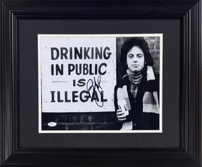 Billy Joel Signed 11x14 Photo Framed Auto JSA COA Drinking In Public Is Illegal