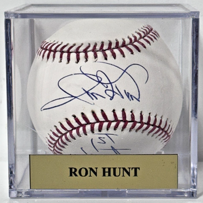 Ron Hunt Mets Signed Official Baseball W/Case 1st Met All Star Auto Steiner COA