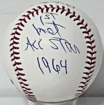 Ron Hunt Mets Signed Official Baseball W/Case 1st Met All Star Auto Steiner COA