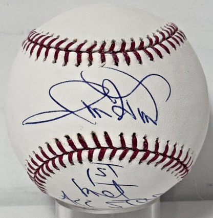 Ron Hunt Mets Signed Official Baseball W/Case 1st Met All Star Auto Steiner COA