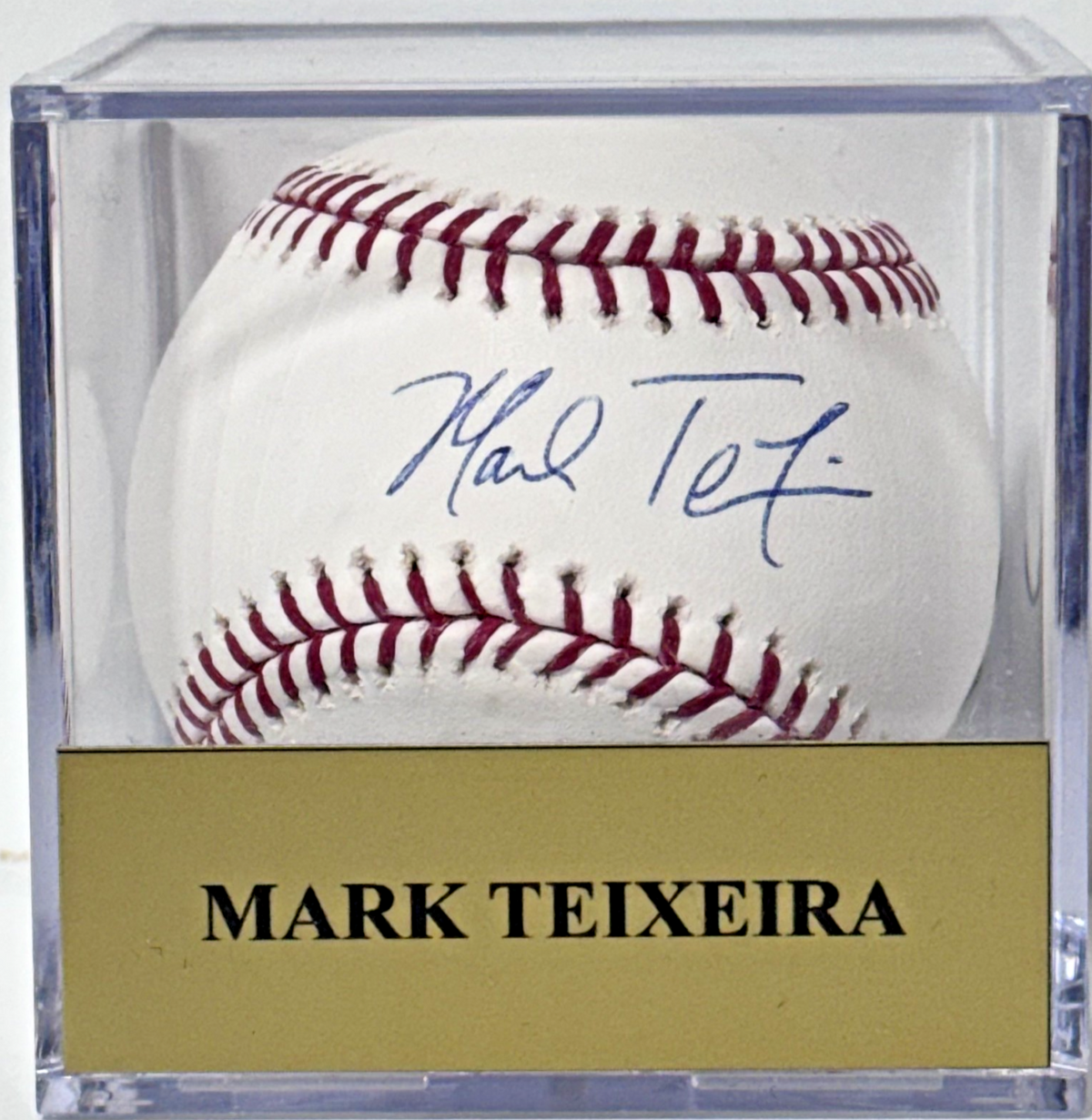 Mark Teixeira Signed Official Baseball W/Case Auto Steiner MLB COA NY Yankees