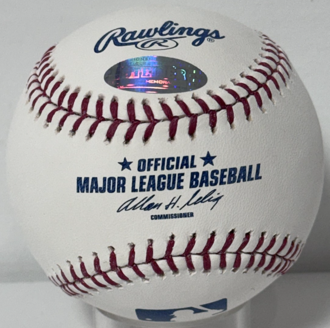 Al Jackson Signed Mlb Baseball 1st Met Win Shea Auto Steiner COA NY Mets W Case