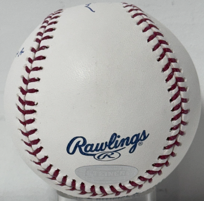 Al Jackson Signed Mlb Baseball 1st Met Win Shea Auto Steiner COA NY Mets W Case