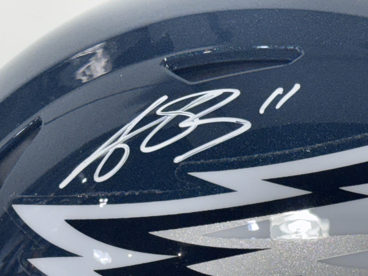 AJ Brown Signed Philadelphia Eagles SpeedFlex Authentic Helmet Auto BAS COA
