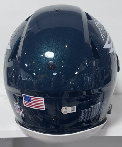AJ Brown Signed Philadelphia Eagles SpeedFlex Authentic Helmet Auto BAS COA