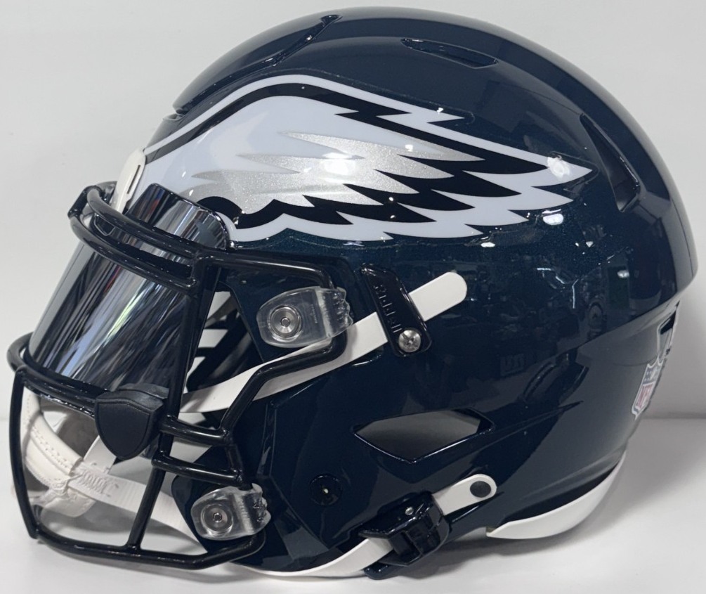 AJ Brown Signed Philadelphia Eagles SpeedFlex Authentic Helmet Auto BAS COA