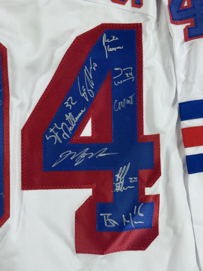 NY Rangers 1994 Stanley Cup Team Signed Jersey 17 Auto Mark Messier Steiner Coa