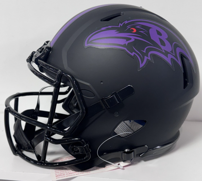 Ray Lewis Signed Ravens Eclipse Authentic Helmet SB XXXV MVP Auto BAS COA