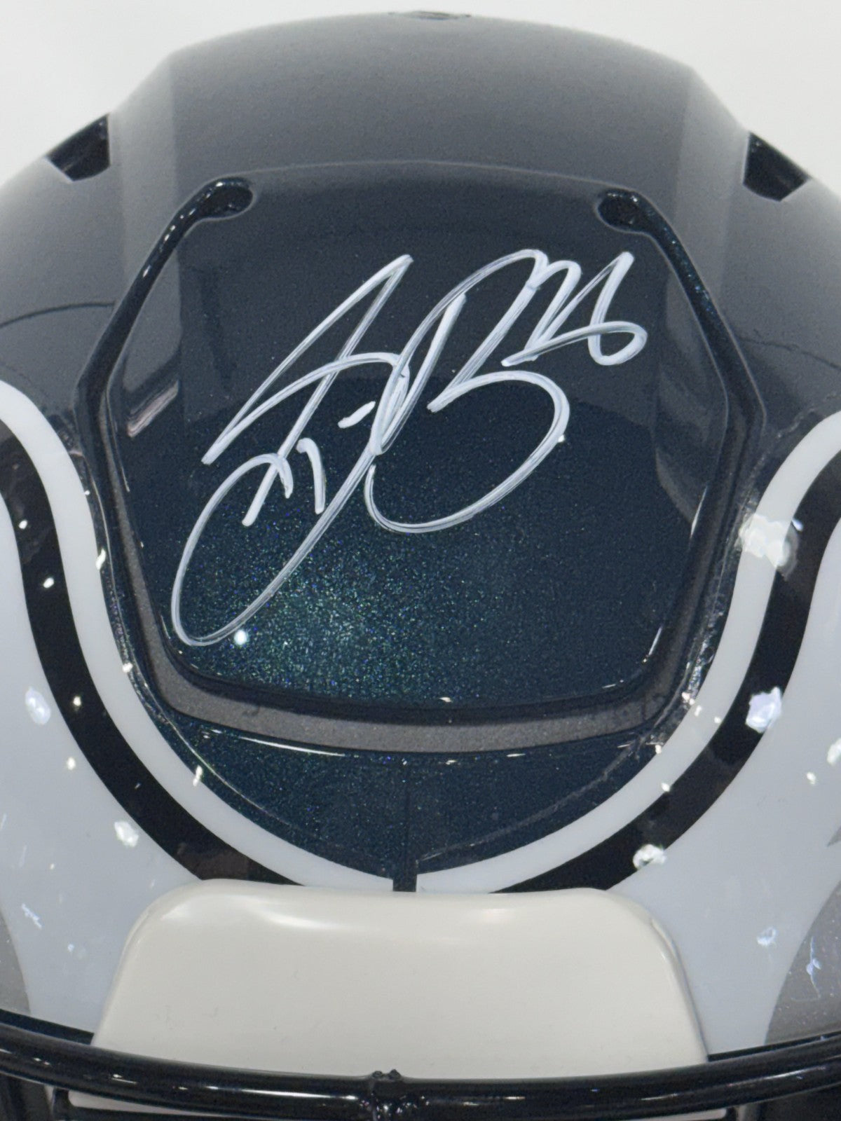 Saquon Barkley Signed Eagles Speedflex Authentic Helmet Auto Fanatics BAS COA