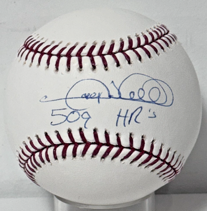 Gary Sheffield Signed Official Mlb Baseball In Case 509 HR’s Auto Steiner COA
