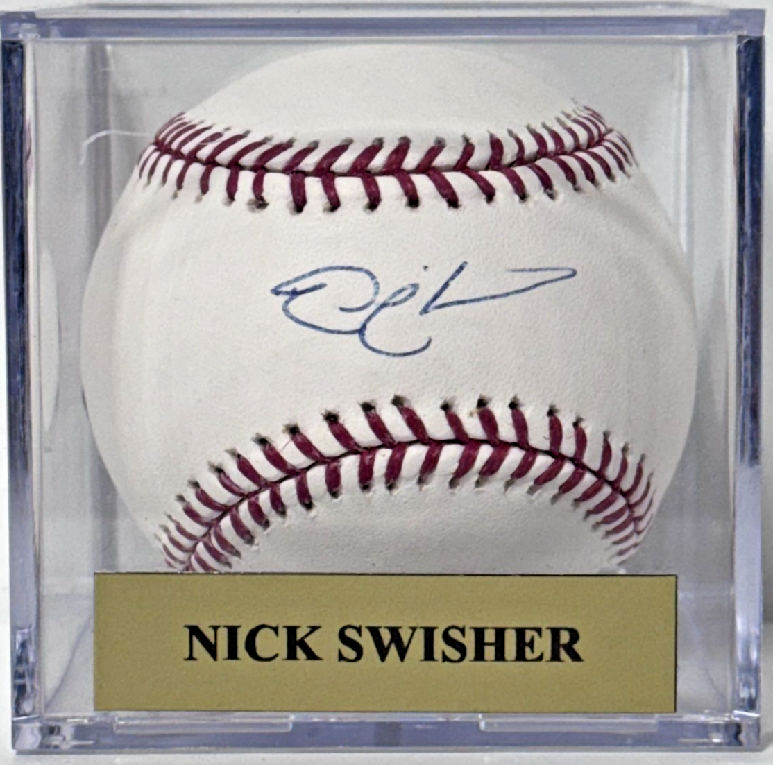 Nick Swisher Signed Official MLB Baseball W/Case Auto Steiner MLB COA NY Yankees