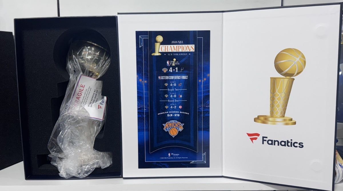 New York Knicks 2026 NBA Finals 12" Larry O'Brien Replica Trophy Brunson MVP