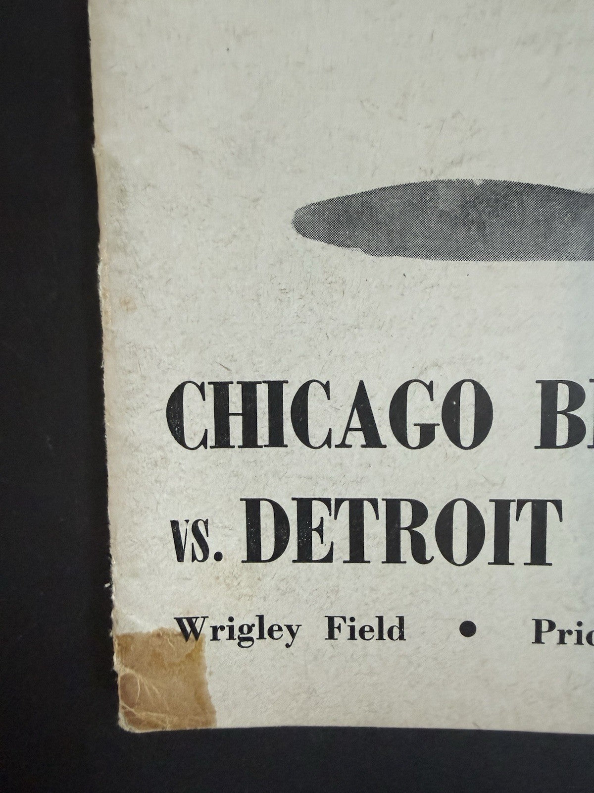 Chicago Bears vs Detroit Lions December 3  1961 Football Program Wrigley Field