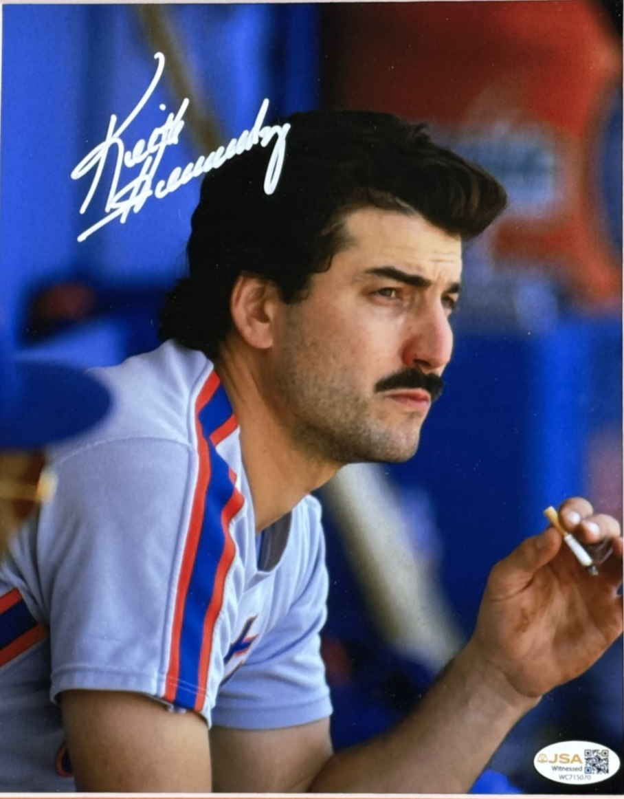 Keith Hernandez Signed 8x10 Photo Framed W/ Original Shea Sign Auto JSA COA Mets