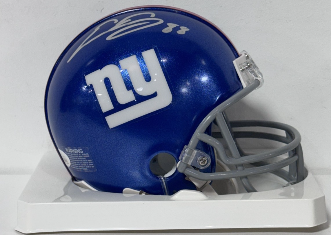 Evan Engram Signed New York Giants Riddell Mini Helmet Auto JSA COA